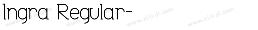 Ingra Regular字体转换